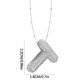 thumbnail image 1 of Collar Colgante de Oro Collar de Carta Incrustado con Collar de Cobre Hueco, Collar Colgante de Diamante de Carta Collar de Carta de Oro, 1 of 3