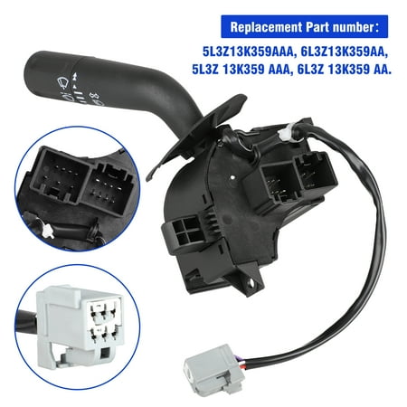 Ford Bronco Turn Signal Switch (EEEkit Turn Signal Wiper Dimmer Combination Lever Switch for 05-08 Ford F150, 2006 2007 2008 Lincoln Mark LT 06-08 Turn Signal)