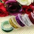 thumbnail image 3 of 6 Rolls Metallic Glitter Ribbons Christmas Tinsel Garland for Holiday Wedding Birthday Party Decoration Gift Wrapping, 3 of 7