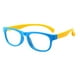 thumbnail image 1 of sweethay Niños Anti Azul Gafas Bloqueo de Luz Anteojos Computadora Teléfono Anti Gafas Planas Lentes C5 estructura azul patas amarillas sweethay AP000298-04, 1 of 1