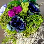 Proflora Preserved Green Moss Mix Collection, 150 CU in - Floral Arranging Supplies