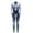 yue866-02-White, variant on KHONTS Women's 3D Mechanical Robot Skeleton Print Halloween Jumpsuit Romper Outfit 02-White S