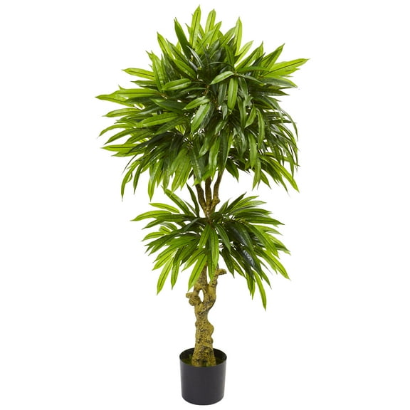 Nearly Natural Slim Mango Artificial Tree UV Resistant (Indoor/Outdoor)