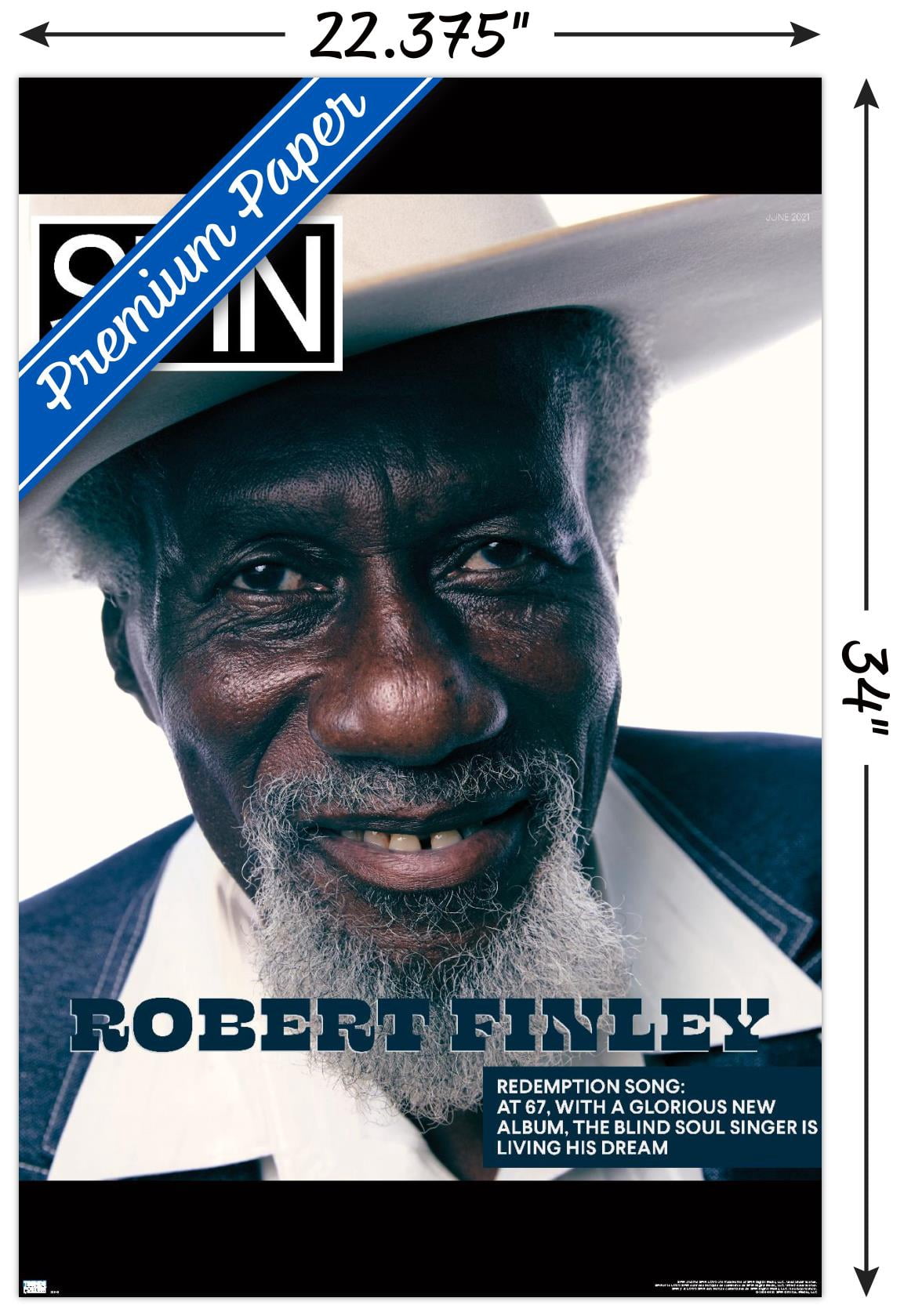 SPIN Magazine - Robert Finley 21 Wall Poster, 22.375" x 34"