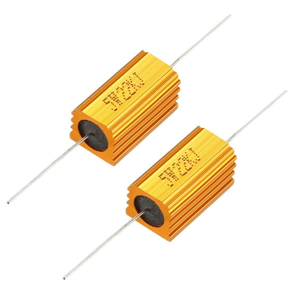 2 Pcs Aluminum Case Resistor 5W 22K Ohm Wirewound for  Replacement Converter