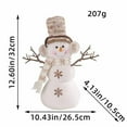 thumbnail image 3 of Cagogo under $5 2Pcs Snowman Desktop Decoration, Christmas Snowman Doll,Dwarf Hat Desktop Decoration,Festive Scene Ornament,Cotton Snowman Figure,Cute Tabletop Decor,Christmas Party Decoration, 3 of 9