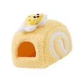 thumbnail image 4 of Cama para cobayas, casa suave para animales pequeños, acogedora y cálida, refugio de forro polar con establo Amarillo, 4 of 9