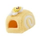 thumbnail image 4 of Cama para cobayas, casa suave para animales pequeños, acogedora y cálida, refugio de forro polar con establo Amarillo, 4 of 9
