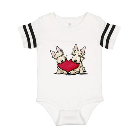 

Inktastic Heartfelt Scottie Duo Gift Baby Boy or Baby Girl Bodysuit