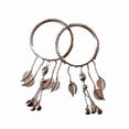 thumbnail image 3 of 4 pcIndian Bollywood Style Silver Jhumka Bangle Size 2'8 Bracelet Ethnic SET, 3 of 7