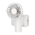 thumbnail image 2 of Gumesh Portable Handheld Mini Clip-On Fan – Mini Handheld Desktop Fan with Strong Clip for Bike, Golf Cart, Quiet Personal Fan for Outdoor Travel (White), 2 of 6