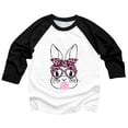 thumbnail image 4 of Jamsmile Toddlers Girls T-Shirts Easter Bunny Print Long Sleeve T Shirt Girls Holiday Graphic Tee Soft Casual Playwear Tops, 4 of 4