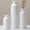 Crystalline Glaze White, variant on Modern Ceramic Vase Set Of 3, Neutral Rustic Farmhouse Vases For Home & Gift Decor