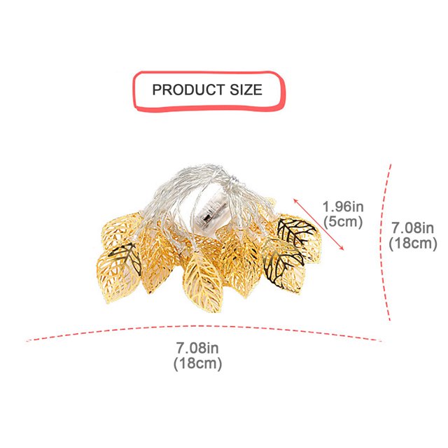 Luz LED Hierro Arte Lámpara de Oro Cadena 3D Hueco Lámpara de Oro Cadena AHeartcove LED221201-0736JD