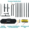 thumbnail image 6 of Ksports Regulation Size Pickleball Net 22 Feet Yellow, can be Used as Recreation Tennis or Badminton Net, Comprises of Pickleball Portable Net, 4 LED Shuttlecocks, Carry Bag and 2 Pickleballs, 6 of 8