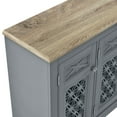 thumbnail image 6 of FESTIVO Versatile Buffet Cabinet with Glass Doors and Adjustable Shelves - 44.5" in Width Gray, 6 of 6