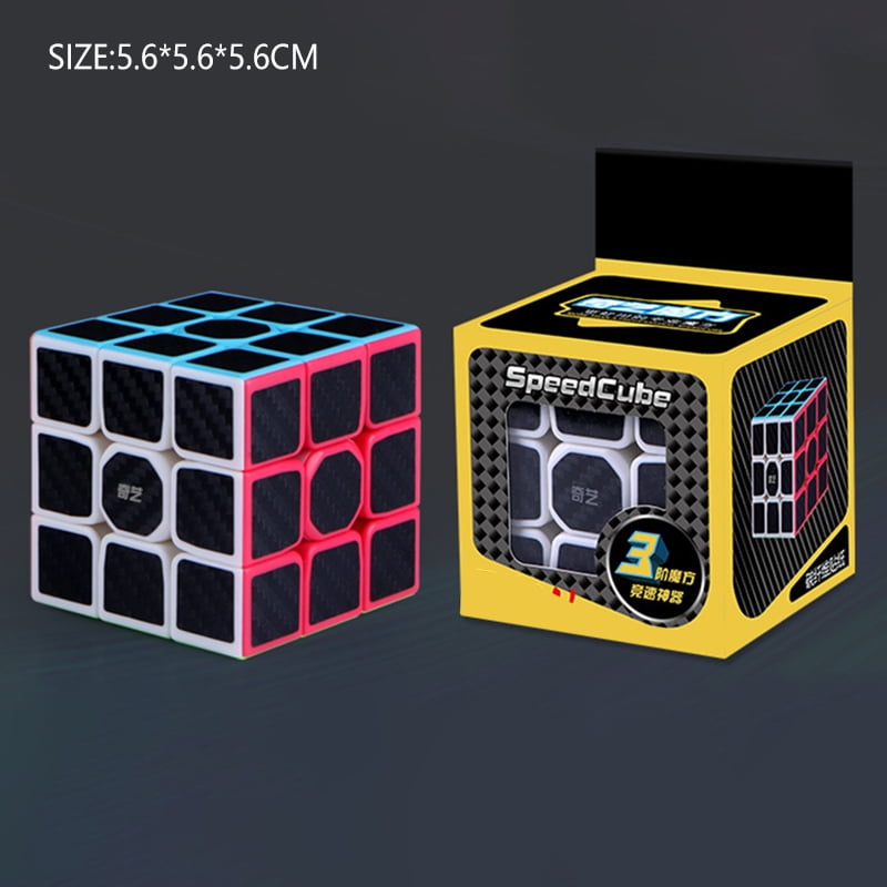 professional rubiks Speed Cube 3x3x3 Carbon Fiber Sticker  aGreatLife 