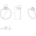 thumbnail image 2 of Elements BHE1-06PC Traditional Towel Ring, Polished Chrome, 2 of 4