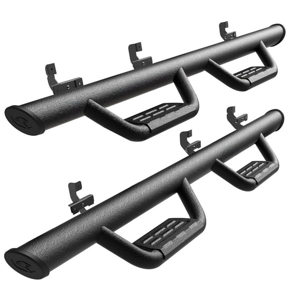 Tyger Auto Tyger Access Running Boards Compatible with 2015-2026 Ford F-150; 2022-2026 F-150 Lightning; 2017-2026 F-250 F-350 SD | Supercrew Cab | TG-AS2F24009 | Textured Black Drop Step Rail