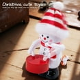 thumbnail image 3 of Linnome Christmas Drumming Snowman Decoration with Shaking Head Action, Animated Holiday Display Piece, Festive Tabletop Decor with Motion Feature, 3 of 4