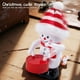 thumbnail image 3 of Adornos navideños, decoraciones navideñas, regalos navideños. Muñeco de nieve navideño tocando la batería. Estatua de muñeco de nieve con cabeza que se mueve y movimientos de tambor., 3 of 4