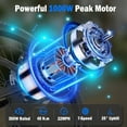 thumbnail image 2 of ZDZA Electric Bike 26”, 1000W Peak Motor E-Mountain Bike, 35KM/H 36V 10.4AH Removable Ebike for Adults, 7 Speed Electric Bicycle UL2849, 2 of 9