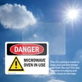 thumbnail image 6 of (2 Pack) Microwave Oven In Use OSHA Danger Sign 24 Inch X 18 Inch Vinyl Label Decal Sticker Weather Resistant, UV Protected for Workplace, Business, and Construction Site, Made in the, 6 of 7