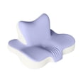 thumbnail image 2 of Almohada para el cuello, almohada para cama, cómoda, espuma viscoelástica, suave, versátil, ergonómica, cervical Beige violeta, 2 of 9