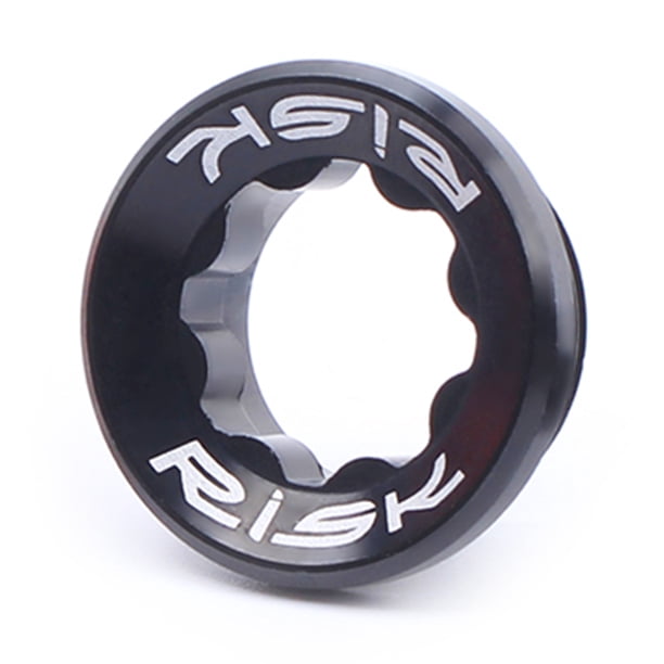 Bicicleta Tornillos de manivela de bicicleta de montaña de aluminio RISK Tapa de tornillo de bicicleta (negro) Tmvgtek Accesorios para bicicletas