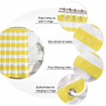 thumbnail image 6 of Yellow Striped Waterproof Fabric Shower Curtain,Modern Simple Monochrome Geometric White Waterproof Fabric Shower Curtain for Bathroom Curtains Bathtubs Shower Curtains with 12 Hooks Standard 60x72, 6 of 8