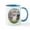 White/Blue Inside, variant on CafePress - Cloud Angel With Lilly Mug - 11 oz Ceramic Mug - Novelty Coffee Tea Cup