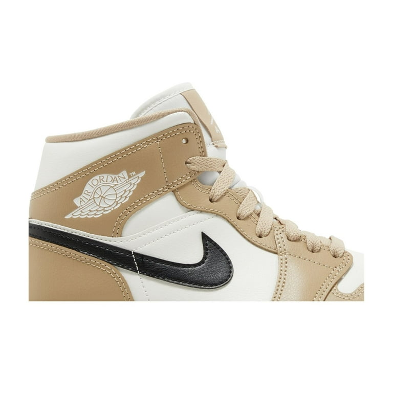 Women's Air Jordan 1 Mid Sail/Black-Desert (BQ6472 103) - 12 Women's Air Jordan 1 Mid Sail/Black-Desert (BQ6472 103) - 12