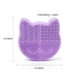 thumbnail image 4 of Estante de almacenamiento de brochas de maquillaje de gato de silicona (púrpura) Xemadio HMHZ216-1, 4 of 6