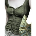 thumbnail image 2 of Faithtur T-Shirt Court à Manches Courtes pour Femmes Été Rétro avec Dentelle devant Ajusté Basique pour Fête Mode Urbaine, 2 of 9