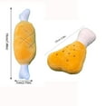 thumbnail image 3 of Plush Double Bone Chicken Leg Tooth Grinding Soundmaking Toy Pet Supplies, 3 of 5
