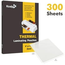 Koala Clear laminating Sheets 9x11.5 inch 3 Mil, 300 Count Bulk Thermal Laminator Pouches for 8.5x11 Photos, Stickers, Ducuments