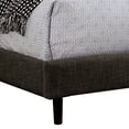 thumbnail image 2 of Benjara BM216204 Fabric Upholstered Eastern King Size Bed with X Stitch Headboard - Brown, 2 of 5