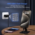 thumbnail image 2 of Bloque de carga rápida de pared USB C, 40 W, 4 puertos tipo C, negro, 2 of 7