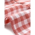 thumbnail image 5 of INSPIRE CHIC Vestido Mini de Cuadros Gingham con Cuello Peter Pan Rizado de los Años 60 L Rosa Oscuro, 5 of 5