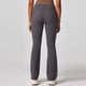 thumbnail image 4 of Pincandy Women's Solid Color High Waist Flared Yoga Pants, Elastic Waist, Stretchy Fabric, Yoga & Daily Fitness, 4 of 5