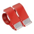 thumbnail image 1 of Unique Bargains 2'' Packing Tape Dispenser Heavy Tapes Cutter Adjustable Sealer, Red 2 Pack, 1 of 5