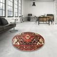 thumbnail image 4 of Ahgly Company Machine Washable Indoor Rectangle Traditional Dark Almond Brown Area Rugs, 2' x 5', 4 of 7