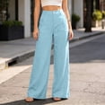 thumbnail image 2 of Womens Wide Leg Pants with Pockets New Women’s Button High Waist Long Pants Wide Leg Casual Trousers with Pockets Relaxed Fits Versatile Daily Pants with Pockets, 2 of 6