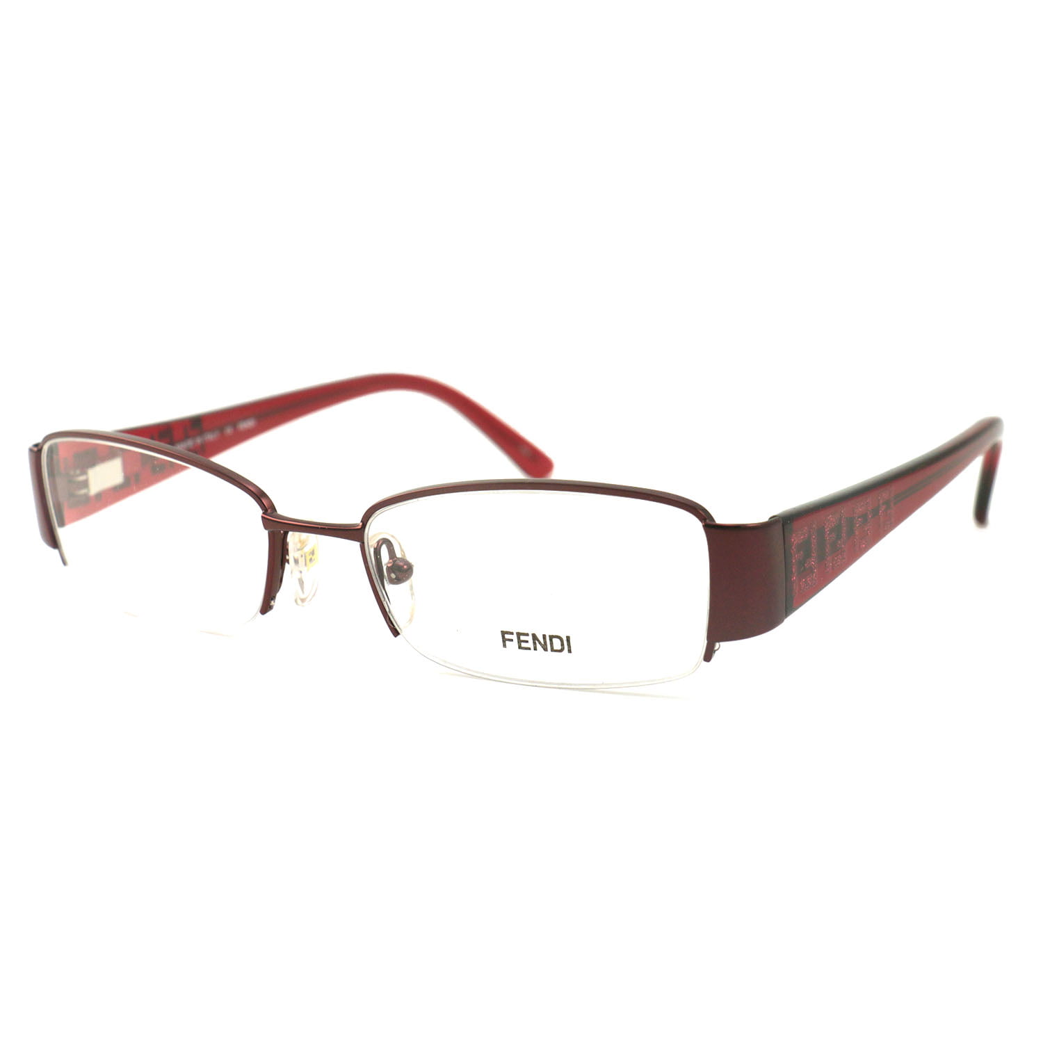 Fendi Women Eyeglasses F894 617 Bordeaux 51 17 130 Semi Rimless ...