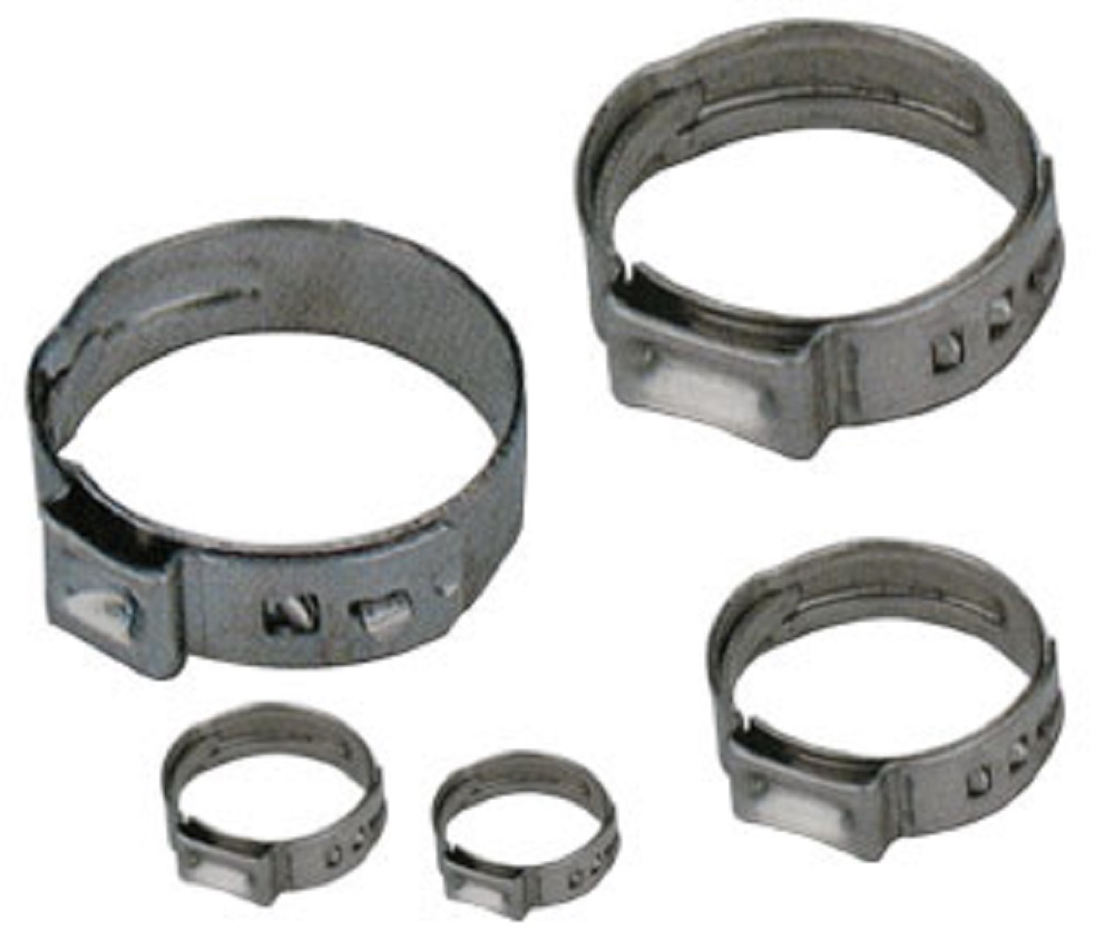 TJ Longda 10 Pieces Earless Low Profile CV Boot Hose Clamps 1.2 or 30.5mm Stainless Steel 