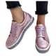 thumbnail image 4 of Zapatos de plataforma de boca baja para mujer, informales, con cordones planos, con lentejuelas, nuevo estilo Wmkox8yii FOPL2421, 4 of 8