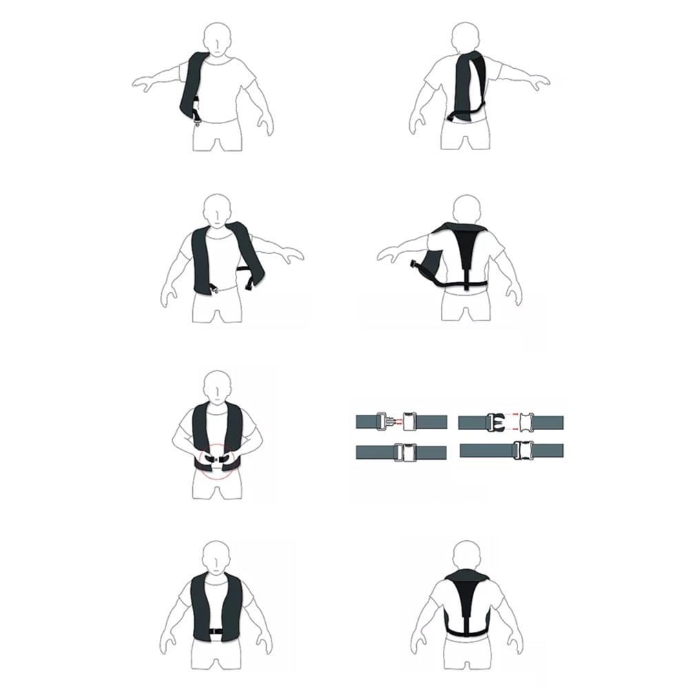 Adult Manual Inflatable Life Jacket Adult Life Vest Water Sports Swimming Fishing Survival Jacket