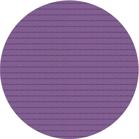 Ahgly Company Indoor Round Patterned Bright Purple Novelty Area Rugs, 7' Round