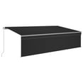 thumbnail image 5 of vidaXL Retractable Patio Awning with Hand Crank and Valance Sunshade Shelter, 5 of 14