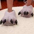 thumbnail image 5 of Boys Girls Comfy Warm Monster Paw Indoor Slippers Slip On Non Slip Sole House Footwear Kids Halloween Holiday Shoes, 5 of 8